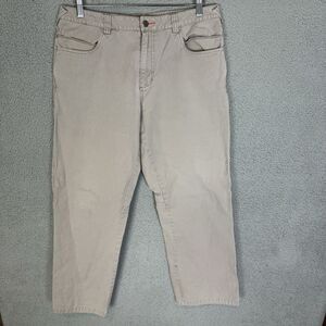 ibex Organic Pants Mens 33x29 Tan 100% GOTS Certified Organic Cotton Outdoor